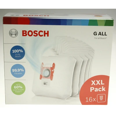 Abbildung von Bosch Siemens 17002095 staubsaugerbeutel typ g all xxl pack, inhalt 16 stück