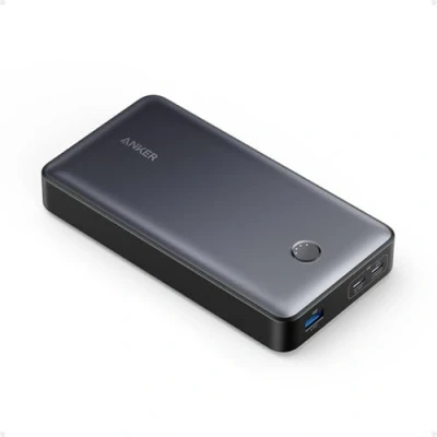 Abbildung von ANKER 537 Powerbank (PowerCore 24K für Laptop), 24.000mAh 65W, mobiles Ladegerät MacBook Pro, Dell XPS, Microsoft Surface, iPad iPhone 13 iWatch Series 5 und mehr (Schwarz)
