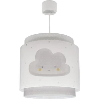 Abbildung von Dalber Lampe kinderzimmer, kinderlampe Pendelleuchte Hängelampe, Deckenleuchte Kinder, Deckenlampe kinderzimmer Baby Dreams Wolke Grau, 76012E, E27