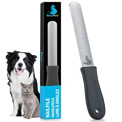 Abbildung von BluePet 12 cm Krallenfeile Nagelfeile zur Entfernung scharfer Kanten &amp; optimalen Krallenpflege für Hunde, Katzen Kleintiere (1x Fein)