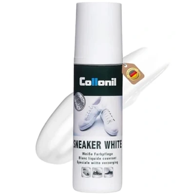 Abbildung von Collonil Sneaker Farbpflege, Perfekte Reinigung mit Applikator, Weiß 100 ml