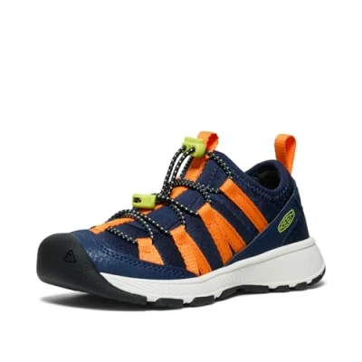 Abbildung von Keen Motozoa Youth Unisex Hikingschuh für Kinder, Größe: 32/33, Blue Lederimitat/textil