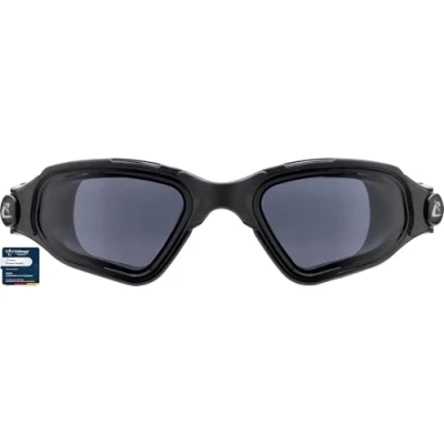 Abbildung von CRESSI Unisex Adult Clear Eyes Schwimmbrille aus reinem Silikon mit Molekularer Anti Beschlag Scheibenbehandlung, Schwarz/Schwarz Rauchgläser, Einheitsgröße
