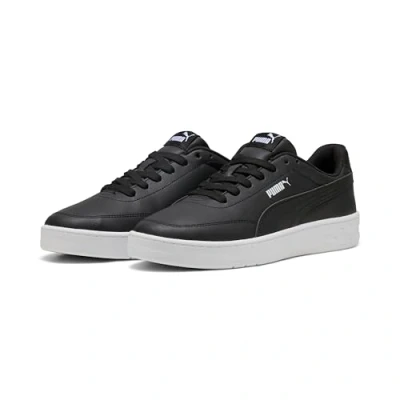 Abbildung von PUMA Unisex Court Classic CLEAN Sneaker, Black White, 44 EU