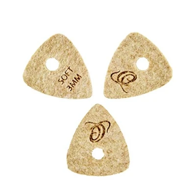 Abbildung von Ortega Guitars Filz Picks für Nylon Saiten Instrumente &amp; Ukulelen 3mm soft / 4er Pack (OGP F S3)