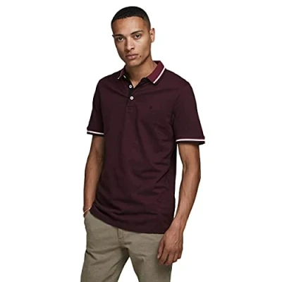 Abbildung von Jack &amp; Jones Epaulos SS NOOS Poloshirt, Herren, Größe: XS, Port royale