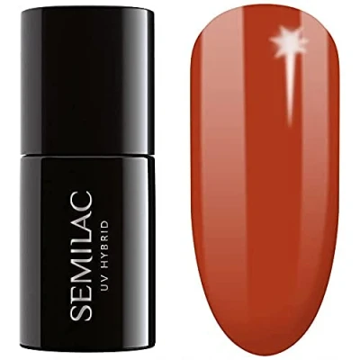 Abbildung von Semilac UV Nagellack Hybrid 402 Spicy Pumpkin 7ml Kollektion Tastes of Fall