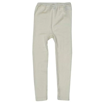 Abbildung von Cosilana, Kinder Leggings 70% Wolle 30% Seide (128, Natur Uni)