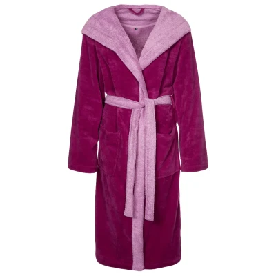 Abbildung von Vossen Poppy Unisex Bademantel, Größe: Medium, Cranberry