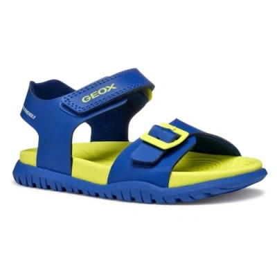 Abbildung von Geox J FUSBETTO BO Sandal, Royal/Fluo Yellow, 27 EU