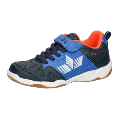 Abbildung von Lico Unisex Kinder Sport Vs Hallenturnschuhe, Marine Blau Orange, 35 EU