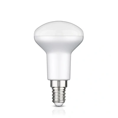 Abbildung von ledscom.de E14 LED Leuchtmittel, R50, warmweiß (2700 K), 6,2 W, 608lm, 116, 3 Stufen Dimmer, matt, Glühbirne, Sockel, Energie Sparlampe, Kunststoff, Reflektor, Spot, Strahler, Spotlampe