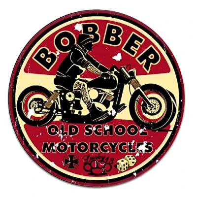 Abbildung von Finest Folia Retro Vintage Aufkleber Sticker Old School Ace Kult Rockabilly (#1 Bobber)