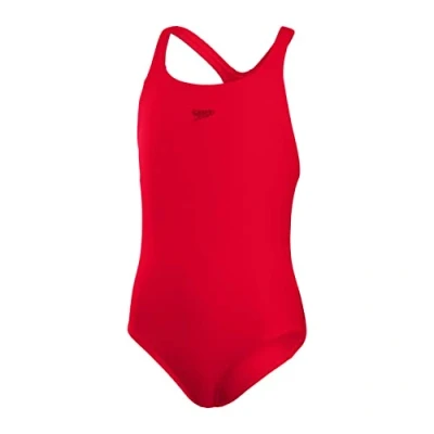 Abbildung von Speedo Mädchen Eco Endurance+ Medalist Badeanzug, Rot, 13 14 Jahre