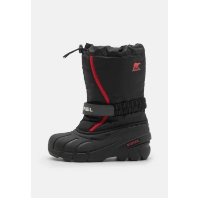 Abbildung von Sorel Youth Flurry Unisex Snowboot/Winterstiefel für Kinder, Größe: 36, Black/bright red Schuhe