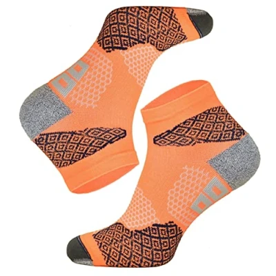 Abbildung von TODO Running RAID Quarter Laufsocken, Technisch, Anti Blasen Polsterung, für Damen &amp; Herren mit DryTex. Bunte Funktionssocken Marathon Trail Joggen Laufen (35 38, Orange)