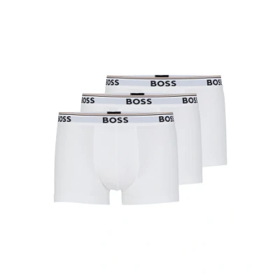 Abbildung von BOSS Trunk Power 3 PACK Boxerbriefs, Herren, Größe: Small, White