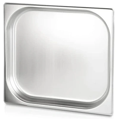 Abbildung von jokobela GN Behälter :: ungelocht geeignet für Gaggenau, Miele und Siemens Dampfgarer (Edelstahl, Spülmaschine geeignet, Gastronorm 2/3, B 32,5 x L 35,4 H 4,0 cm)