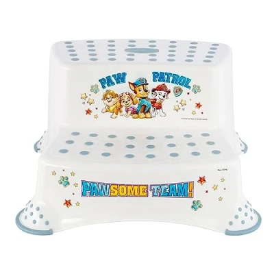 Abbildung von keeeper Paw Patrol Zweistufiger Tritthocker, Ab ca. 3 bis 14 Jahre, Anti Rutsch Funktion, Igor, Weiß
