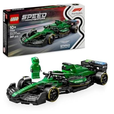 Abbildung von LEGO Speed Champions Aston Martin Aramco F1 AMR24 Rennauto Spielzeug mit Formel 1 Minifigur zum Sammeln baubares Modellauto für Jungen und Mädchen ab 10 Jahren erwachsene Motorsport Fans 77245