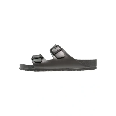 Abbildung von BIRKENSTOCK Herren Arizona Eva Pantoletten, Grau (Metallic Anthracite), 41 EU