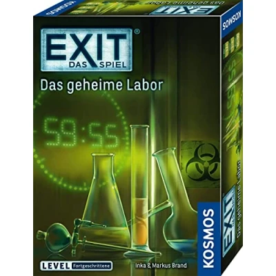 Abbildung von Kosmos 692742 EXIT Das Spiel geheime Labor, Level: Fortgeschrittene, Escape Room Spiel, Game für 1 4 Spieler ab 12 Jahre, EIN einmaliges Gesellschaftsspiel
