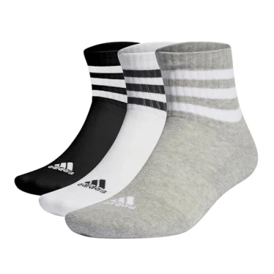 Abbildung von adidas Unisex Kinder Socken 3S C Spw Mid 3P, Medium Grey Heather/White/Black, IC1318, KXL