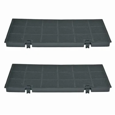 Abbildung von 2x Aktivkohlefilter Filter Dunstabzugshaube kompatibel mit AEG Electrolux 50290644009 Elica 150 Bosch Siemens Neff 460450 Typ150