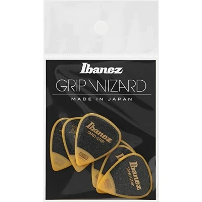 Abbildung von IBANEZ Grip Wizard Series Sand Flat Pick gelb 6 Stück (PPA14MSG YE)