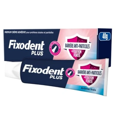 Abbildung von Fixodent Plus die beste antibakterielle Technologie Haftcreme für Zahnprothesen, 40 g