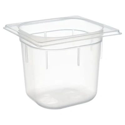 Abbildung von APS 82140 GN Behälter 1/6, 17,6 x 16,2 cm, 150 mm tief, 2,2 Liter, Skalierung, Polypropylen