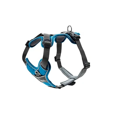 Abbildung von HUNTER DIVO Hundegeschirr, M, 56 73 cm, hellblau/grau