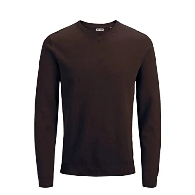 Abbildung von JACK &amp; JONES Herren JJEBASIC Knit V Neck 12137194, Mulch, XXXL