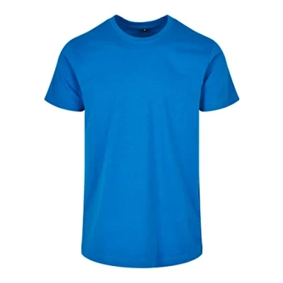 Abbildung von Build Your Brand Herren BB010 Basic Round Neck T Shirt, Cobalt Blue, XL