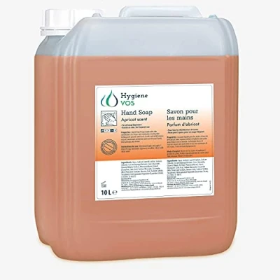 Abbildung von Hygiene VOS Cremeseife Apricot 10 Liter milde Waschlotion Seifencreme für alle gängigen Druckspendersysteme und Seifenspender