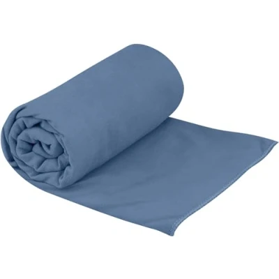 Abbildung von Sea to Summit DryLite Towel Reisehandtuch S Mikrofaser Handtuch Superweich &amp; Samtig Saugfähig Schnelltrocknend Aufhänger Tasche Reisen Fitness 40 x 80cm Moonlight Blue 70g