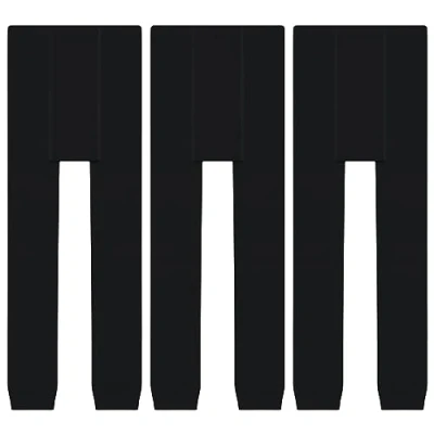 Abbildung von L&amp;K II 3er Pack Jungen Leggings Kinder Hosen Pants Schwarz Herbst Frühling Winter Baumwolle Knöchellang 2764C 146 152