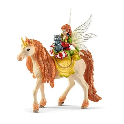 Abbildung von schleich BAYALA 70567 Fee Marween und Glitzer Einhorn 3 Teiliges Spielset Mythische Figuren für Spielerisches Lernen Spielzeug ab 5