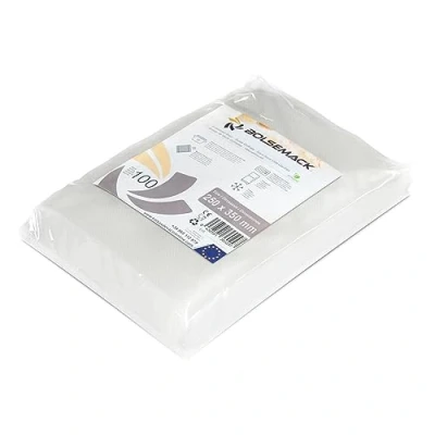 Abbildung von BOLSEMACK Vakuumierbeutel 25x35cm Vakuumbeutel 100 Stück für alle Vakuumierer &amp; lebensmittel Vakuumiergerät Vacuum bags sehr stark reißfest BPA frei