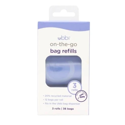 Abbildung von Ubbi On The Go Refill Bags, Lavender Scented, Value Pack of 36, Baby Diapering Essentials