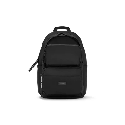 Abbildung von LARKSON Schulrucksack Mädchen &amp; Jungen Teenager Schwarz No 3 Advanced Großer Rucksack Damen Herren für Schule 16&quot; Laptopfach Aus Recyceltem PET Wasserabweisend
