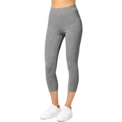 Abbildung von Merry Style Damen 3/4 Leggings Capri Sportleggings MS10 199 (Mittel Melange,L)