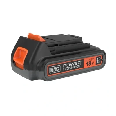 Abbildung von Black+Decker Akku/Li Ion Slidepack Akku für Elektrowerkzeuge und Gartengeräte (18V 2,0Ah, passend alle 18V Gartengeräte, Werkzeuge &amp; Haushaltsgeräte) BL2018