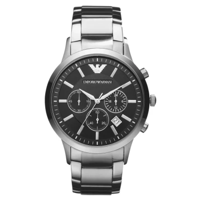 Abbildung von Emporio Armani Chronograph silvercoloured, Herren, Größe: One Size, Silver coloured
