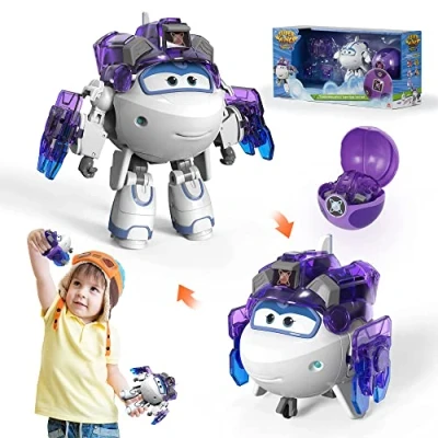 Abbildung von Super Wings Iron Astra 5&quot;, Ball High Tech Power, Spielzeugflugzeug, Verwandelbares Spielzeug Flugzeug und Roboterfigur, Kinderspielzeug für Kinder ab 3 Jahren Jungen Mädchen