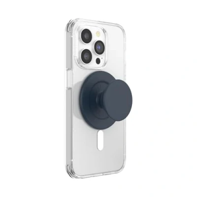 Abbildung von ​​​​​​​​​​​​PopSockets runder Telefongriff kompatibel mit MagSafe, Adapterring im Lieferumfang enthalten, Telefonhalter, kabelloses Laden kompatibel, Deadpool x Wolverine Navy