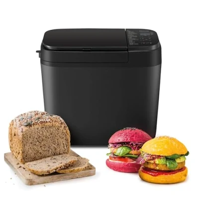 Abbildung von Panasonic SD R2530K Automatischer Brotbackautomat, glutenfreie Programme &amp; Nussspender, horizontales Design, 30 automatische Programme, zwei Temperatursensoren, 13 Stunden Timer, Schwarz