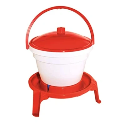 Abbildung von Kerbl Geflügeltränke Geflügeltränkeeimer, Tragebügel, automatische Wasserzufuhr, 12 Liter