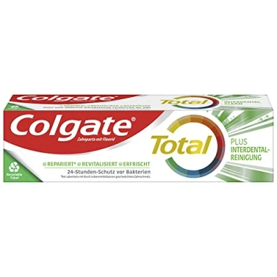 Abbildung von Colgate Zahnpasta Total Plus Interdentalreinigung 75ml Zahncreme gegen Karies, Plaque. Reinigt die Zahnzwischenräume
