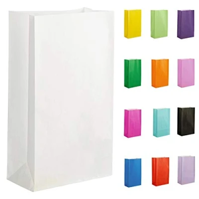 Abbildung von Thepaperbagstore 50 Papiertüten für Partys und Geschenke Weiß 140x245x70mm